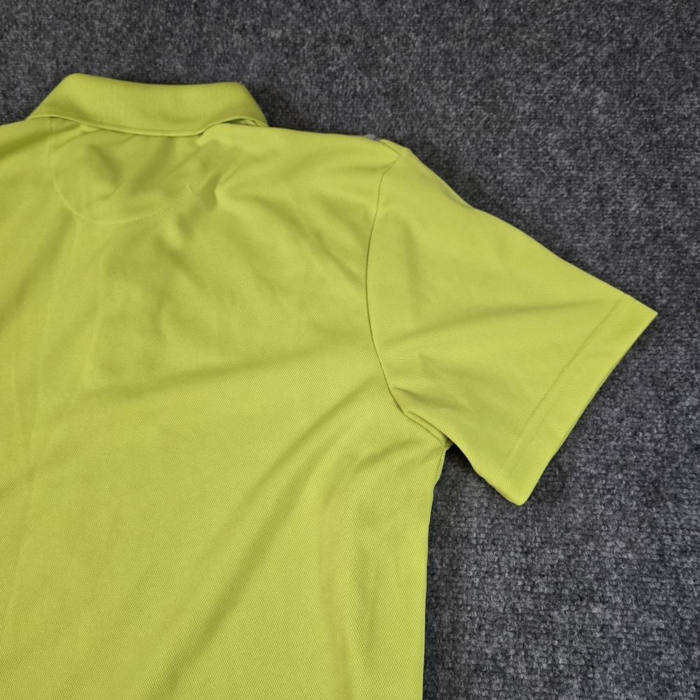 Grand Slam Golf Polo Slim Fit Large L Polo Short Sleeve Shirt Green/Yellow Neon‎ - Picture 12 of 12